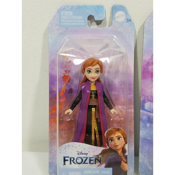 Disney Frozen Dolls Anna & Elsa 3" Mini Princess New and Sealed Collectible - Picture 3 of 7